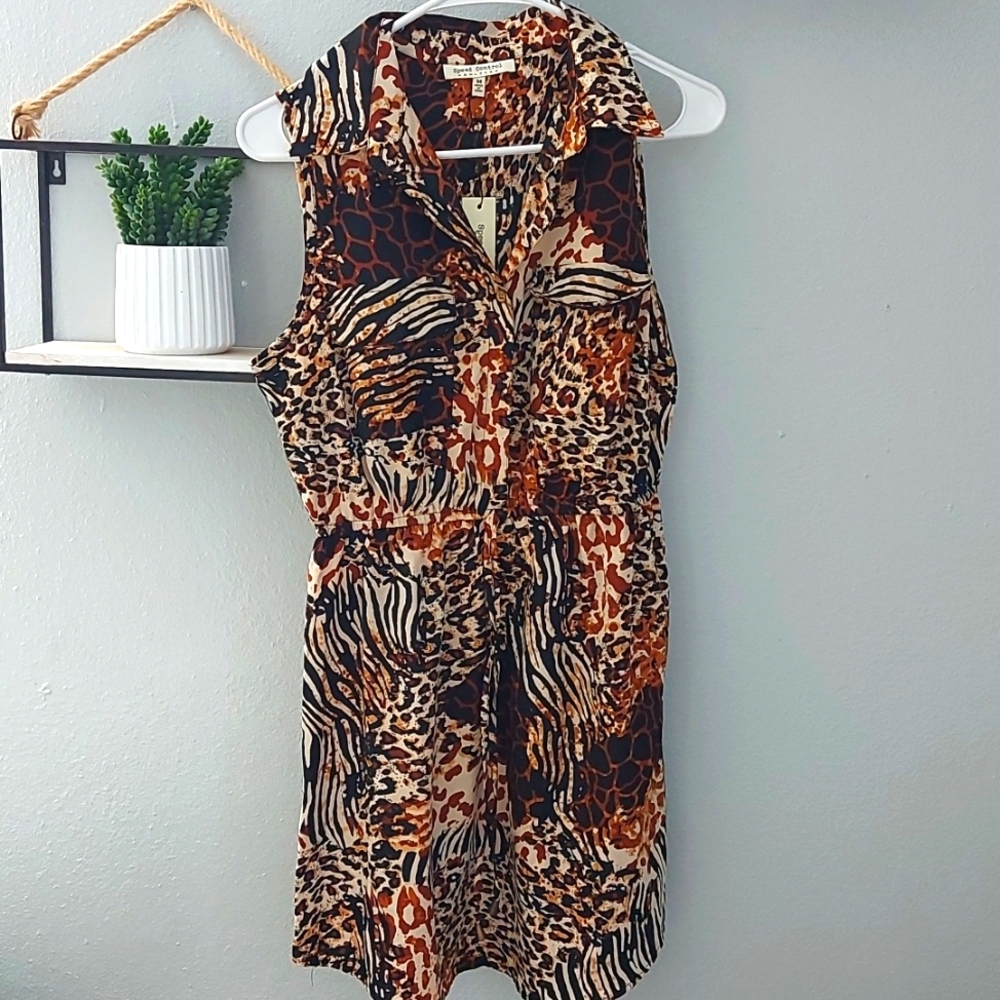 Animal print dress